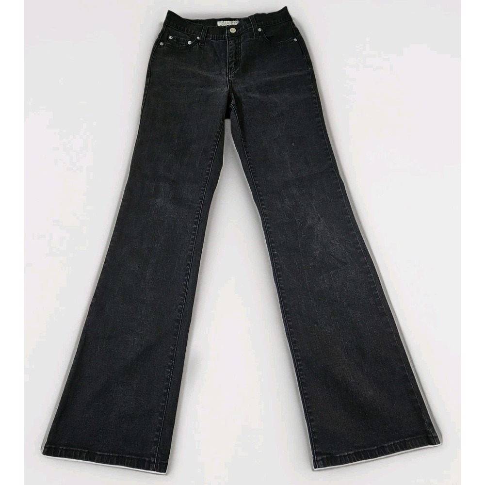 Levis 512 Perfectly Slimming Bootcut Jeans Women's Size 8 Black Stretch Denim